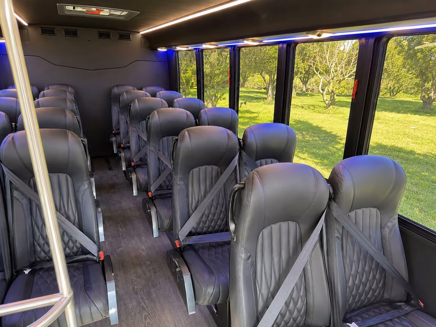 15 passenger minibus interior