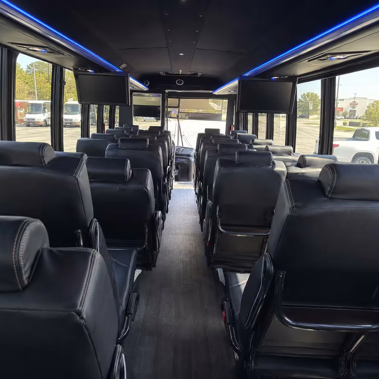 28 passenger minibus interior