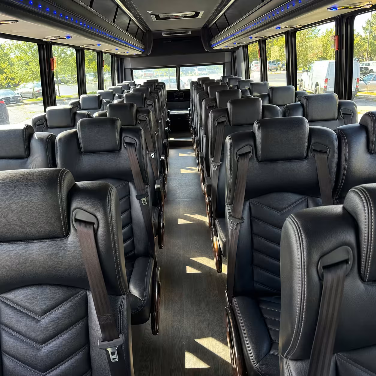 35 passenger minibus inside