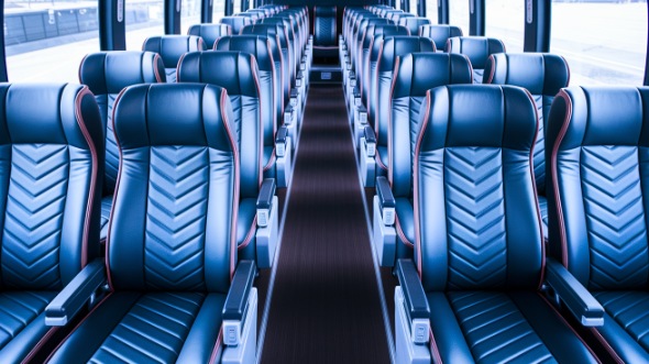 abilene 55 passenger charter bus inside